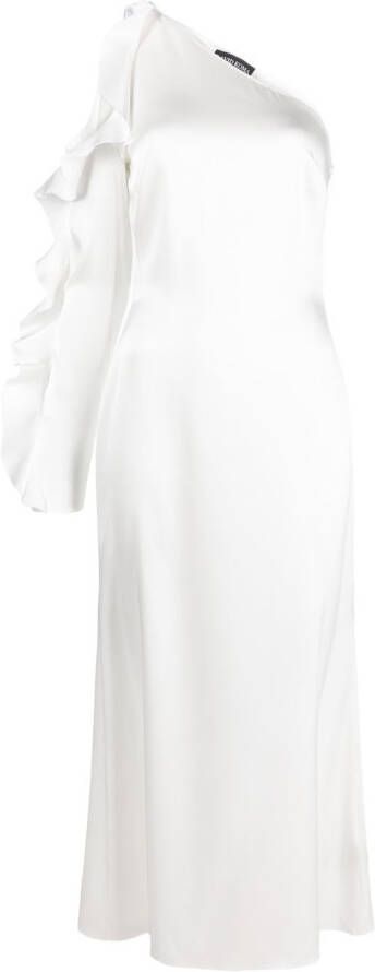 David Koma Asymmetrische jurk Wit