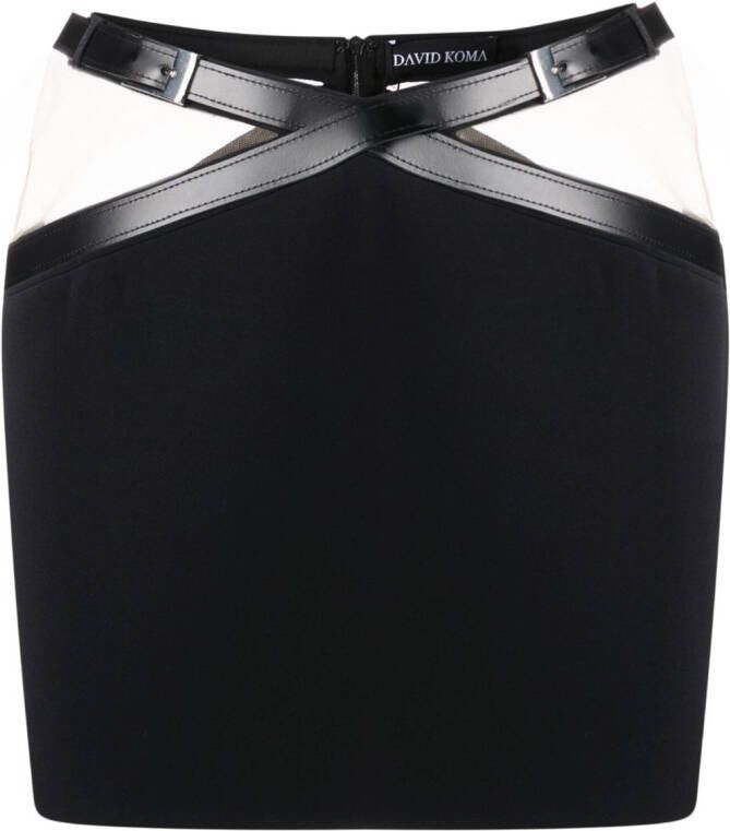 David Koma High waist rok Zwart
