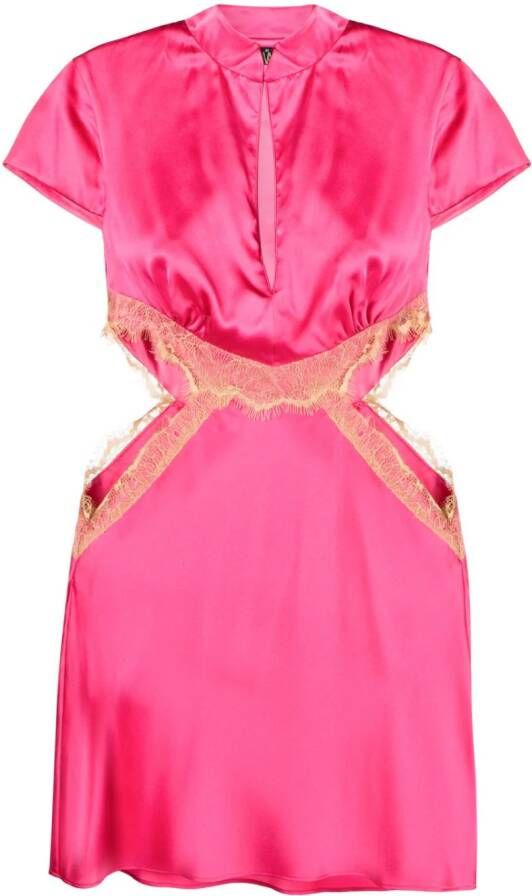 De La Vali Satijnen jurk Roze