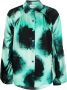 Del Core Blouse met abstracte print Groen - Thumbnail 1
