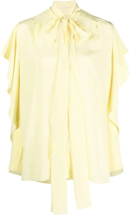 Del Core Blouse met ruches Geel