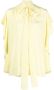 Del Core Blouse met ruches Geel - Thumbnail 1