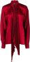 Del Core Blouse met satijnen afwerking Rood - Thumbnail 1