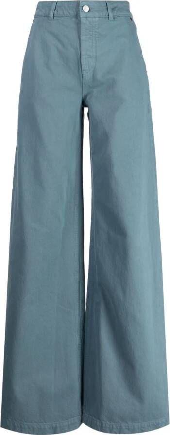 Del Core Broek met wijde pijpen Blauw