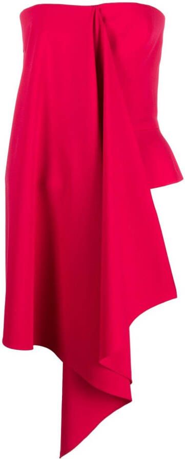 Del Core Strapless top Rood