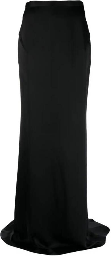 Del Core High waist maxi-rok Zwart