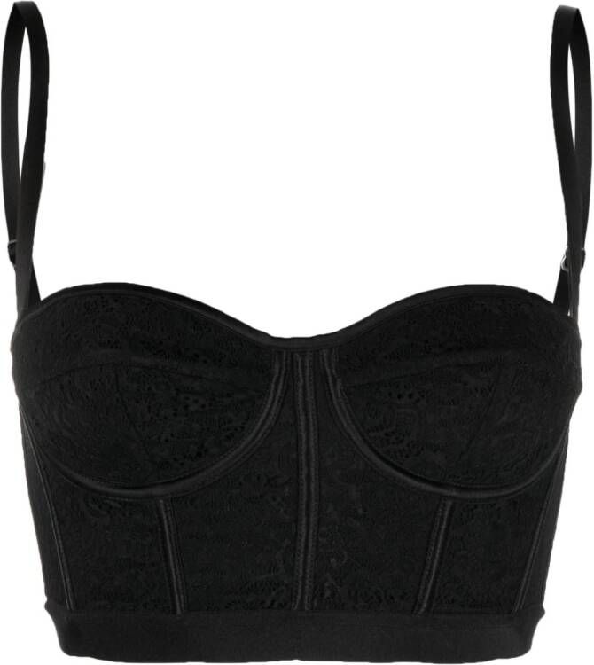 Del Core Bustier top Zwart