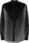 Del Core Zijden blouse Zwart - Thumbnail 1