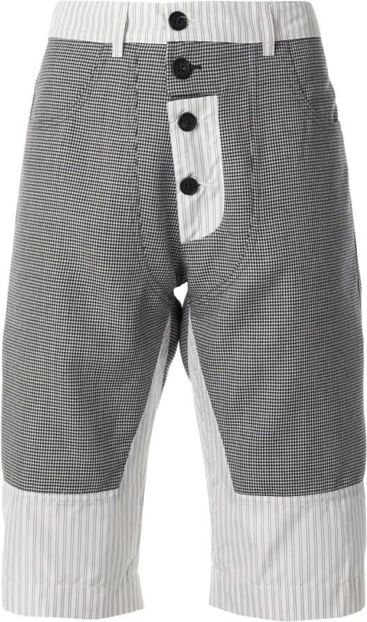 Delada Shorts met colourblocking Wit