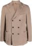 Dell'oglio Blazer met dubbele rij knopen Beige - Thumbnail 1
