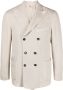 Dell'oglio Blazer met dubbele rij knopen Beige - Thumbnail 1