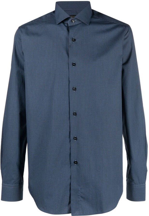 Dell'oglio Button-up overhemd Blauw