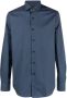 Dell'oglio Button-up overhemd Blauw - Thumbnail 1