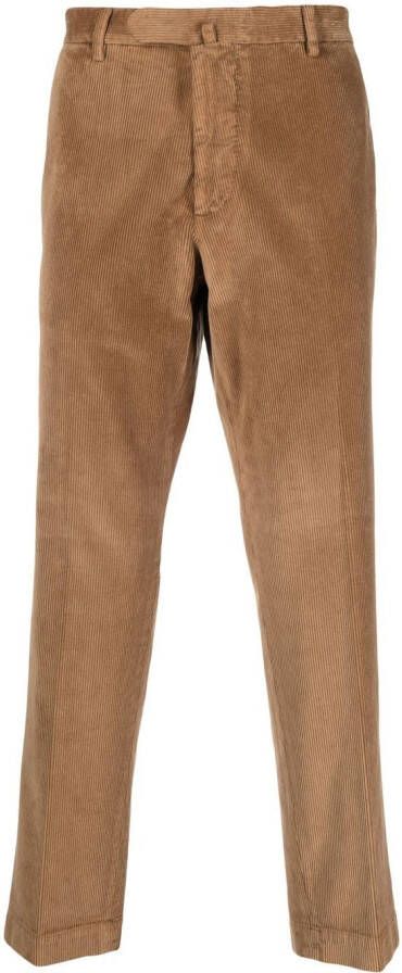 Dell'oglio Ribfluwelen broek Bruin
