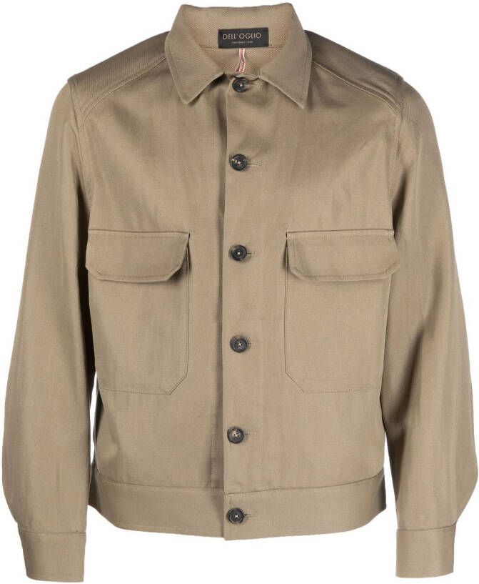 Dell'oglio Katoenen shirtjack Beige