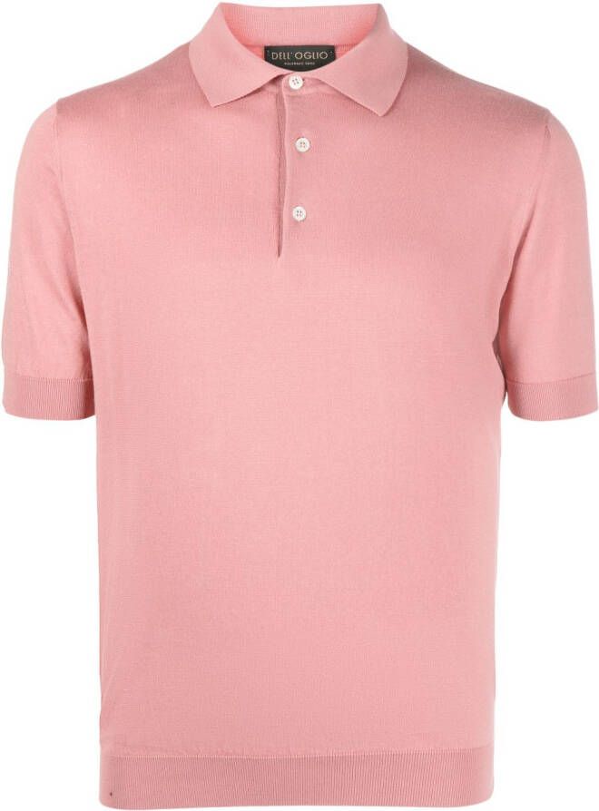 Dell'oglio Fijngebreid overhemd Roze