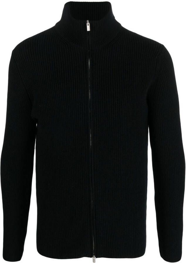 Dell'oglio Vest met ritssluiting Zwart