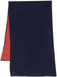Dell'oglio Intarsia sjaal Blauw