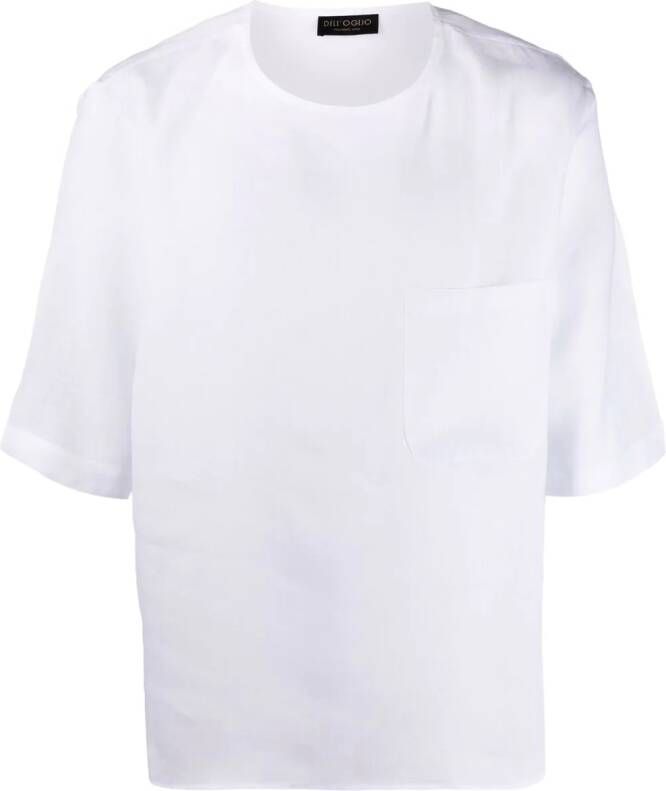 Dell'oglio Linnen T-shirt Wit