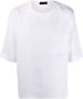 Dell'oglio Linnen T-shirt Wit - Thumbnail 1