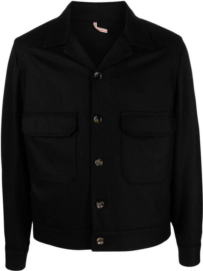 Dell'oglio Button-up overhemd Zwart