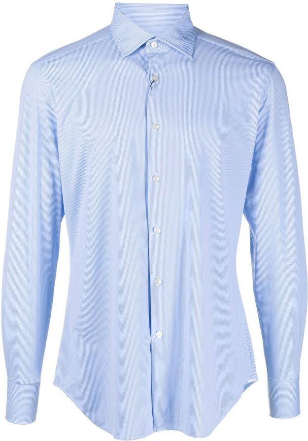 Dell'oglio Klassiek overhemd Blauw