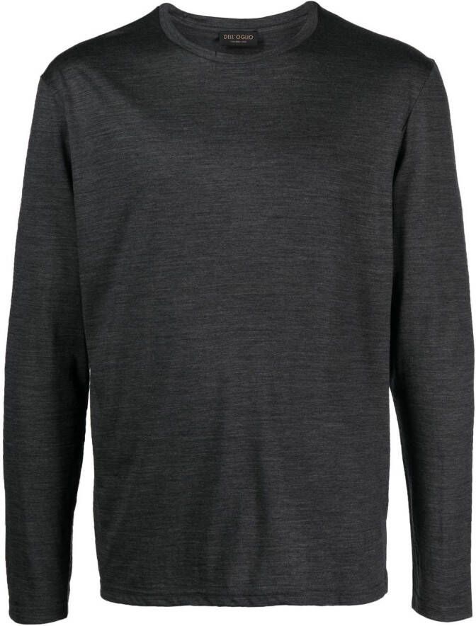 Dell'oglio T-shirt met lange mouwen Grijs