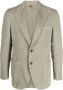 Dell'oglio Blazer met enkele rij knopen Groen - Thumbnail 1