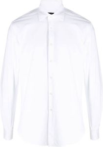 Dell'oglio Overhemd met gespreide kraag Wit