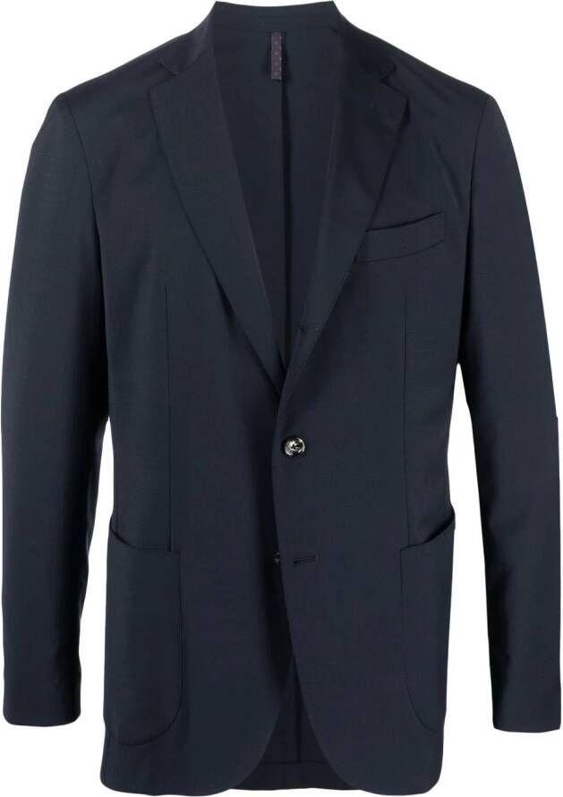 Dell'oglio Pak met enkele rij knopen Blauw