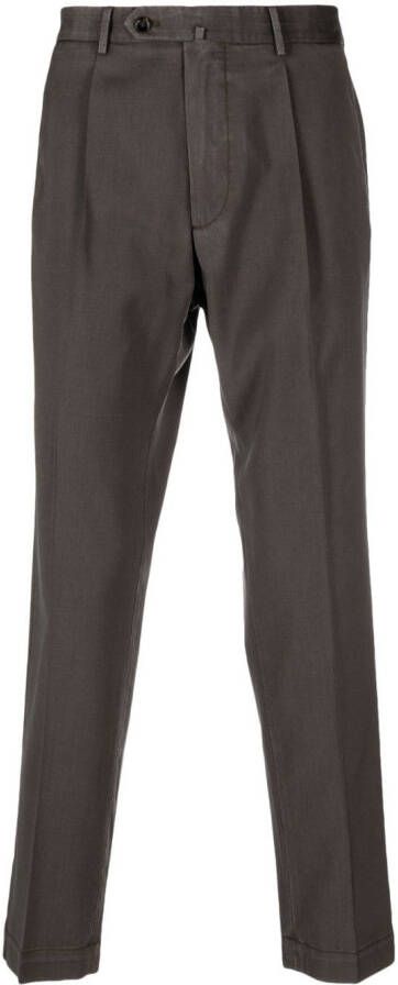 Dell'oglio Pantalon met toelopende pijpen Grijs