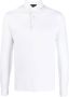 Dell'oglio Poloshirt met lange mouwen Wit - Thumbnail 1
