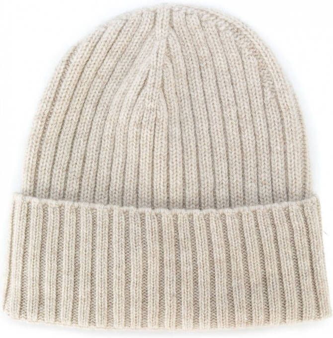 Dell'oglio Ribgebreide muts Beige