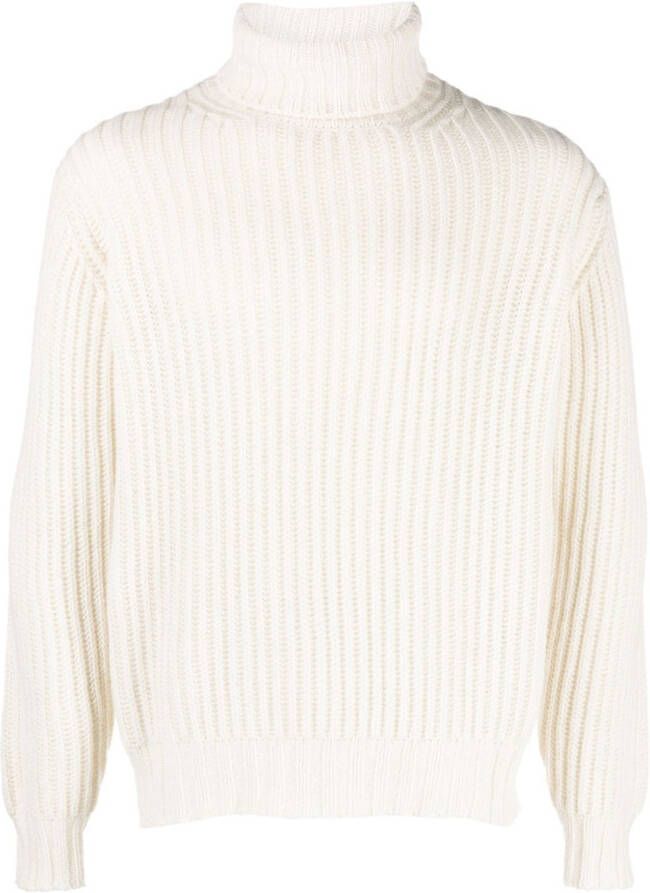 Dell'oglio roll-neck cashmere jumper Beige