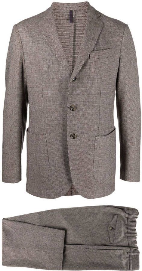 Dell'oglio Pak met enkele rij knopen Beige