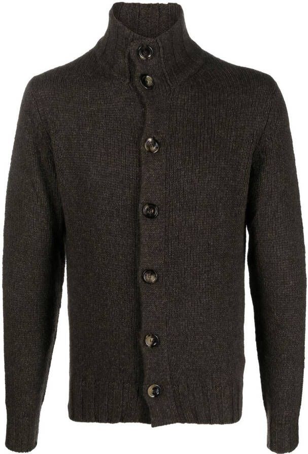 Dell'oglio Vest met opstaande kraag Bruin
