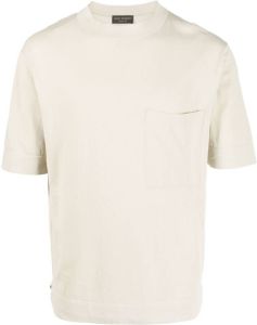 Dell'oglio T-shirt met borstzak Beige