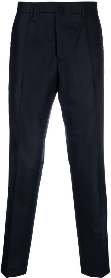 Dell'oglio Pantalon met toelopende pijpen Blauw