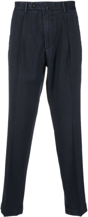 Dell'oglio Pantalon met toelopende pijpen Blauw