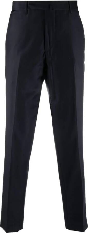 Dell'oglio Broek met toelopende pijpen Blauw