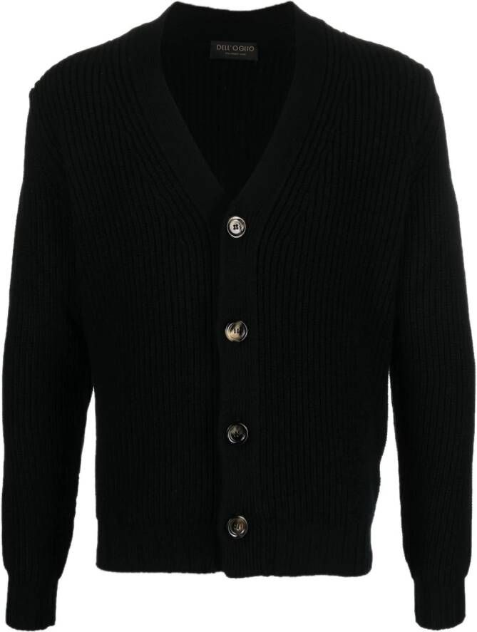 Dell'oglio Gebreid vest Zwart