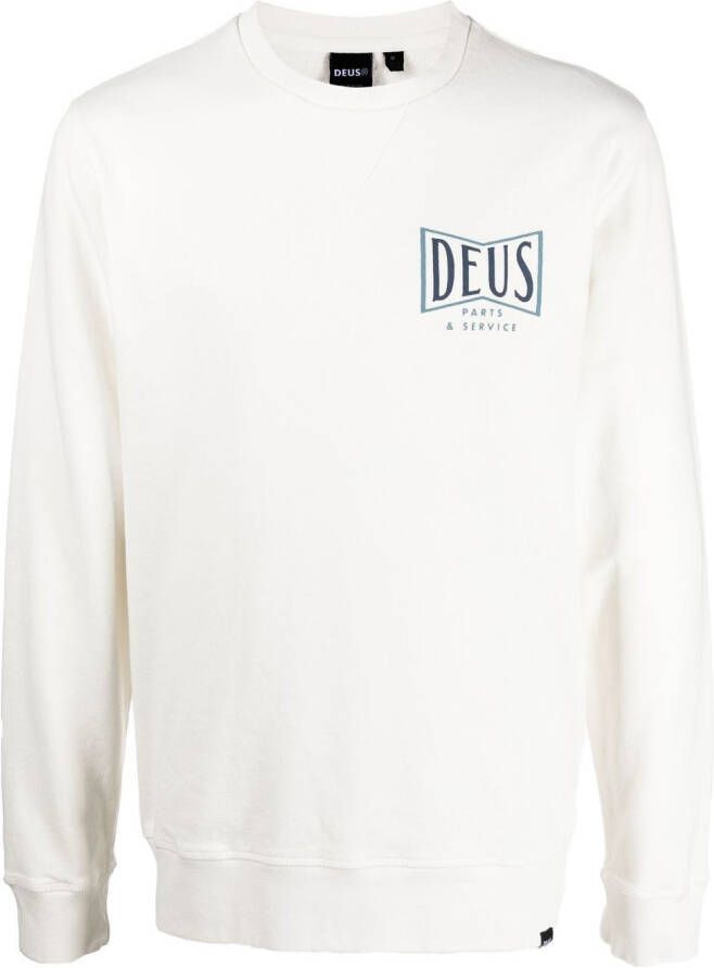 Deus Ex Machina Sweater met logoprint Wit