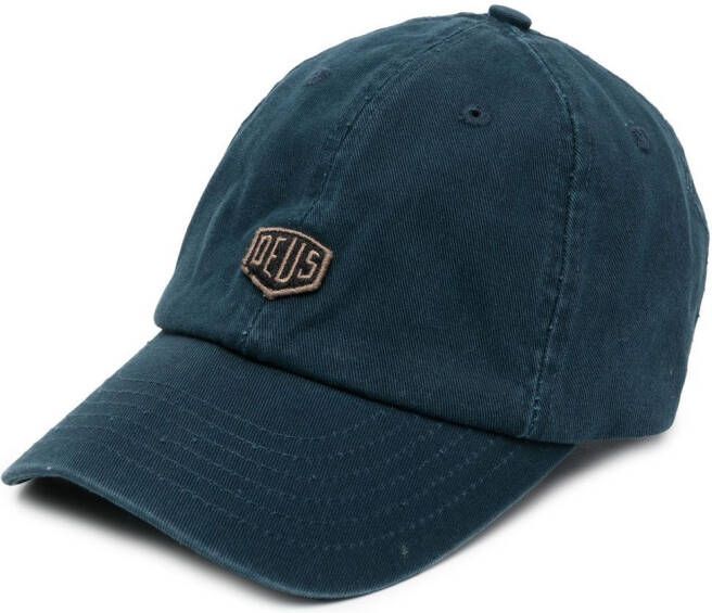Deus Ex Machina Honkbalpet met patch Blauw