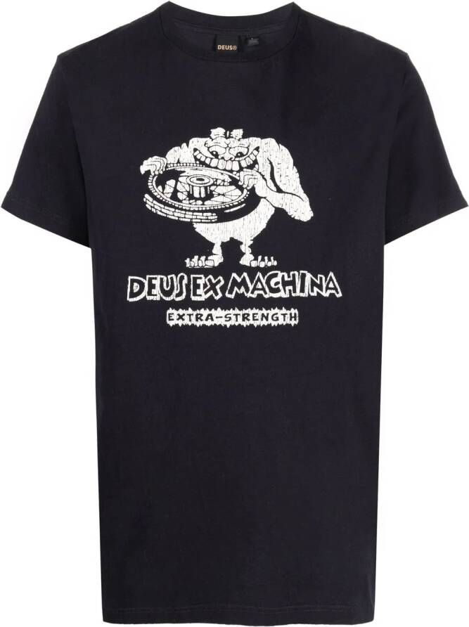 Deus Ex Machina Katoenen T-shirt Zwart