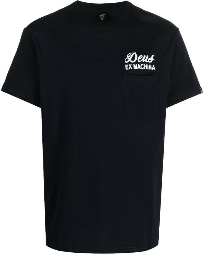 Deus Ex Machina T-shirt met logoprint Zwart