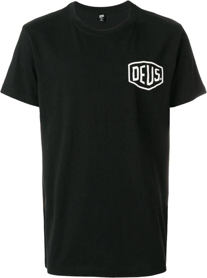 Deus Ex Machina oversized logo T-shirt Zwart
