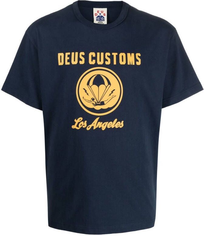 Deus Ex Machina T-shirt met grafische print Blauw