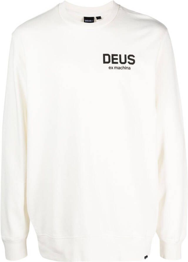 Deus Ex Machina Sweater met logoprint Wit