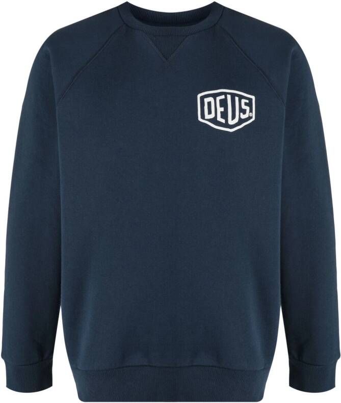 Deus Ex Machina Sweater met logoprint Blauw