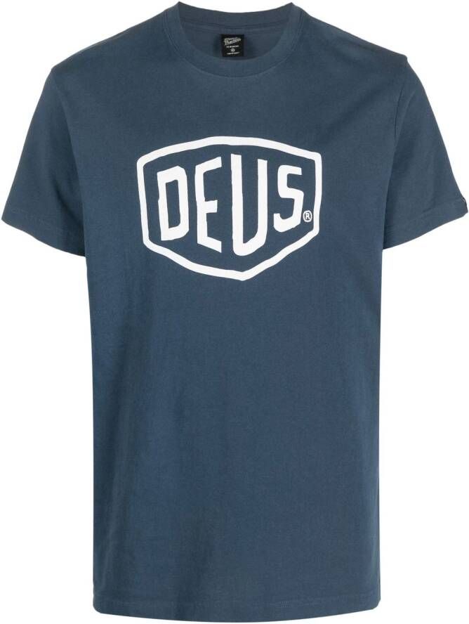 Deus Ex Machina T-shirt met logoprint Blauw
